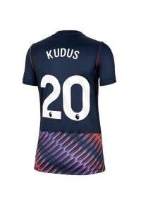 Tottenham Hotspur Mohammed Kudus #20 Fotballdrakt Borte Klær Dame 2026-27 Korte ermer
